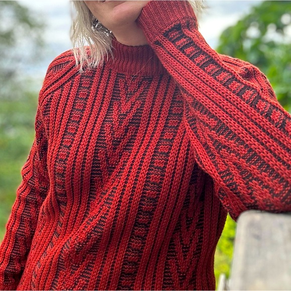 Vintage Kambern chunky knit mock turtleneck - Picture 2 of 7